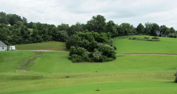 a view of a golf course