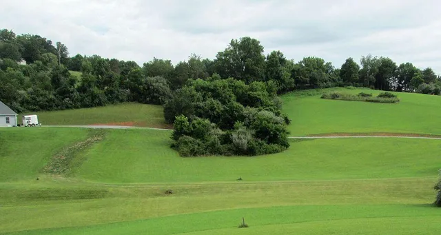 a view of a golf course