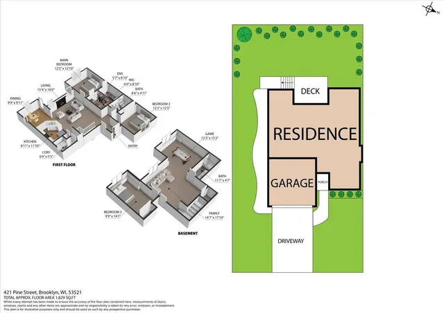 $344,900 | 421 Pine Street, Brooklyn, WI 53521