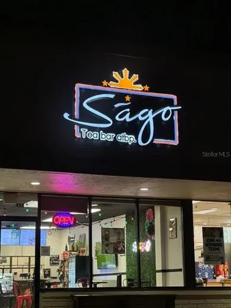 a front view of a retail shop