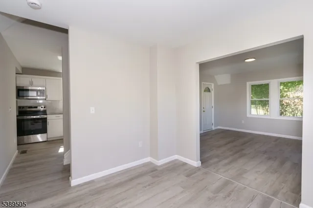 an empty room with window