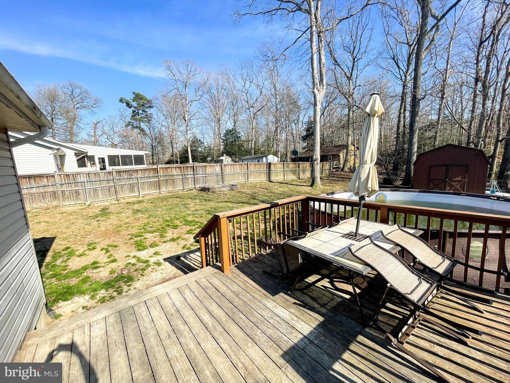11636 Bald Bluff Road Lusby, MD 20657 - Photo 17 of 19 Back Yard View #1
