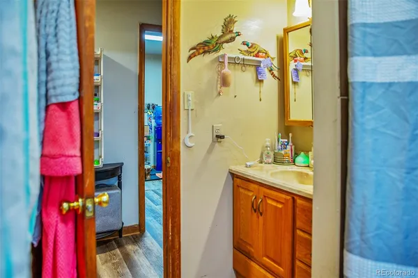 a view of storage and utility room