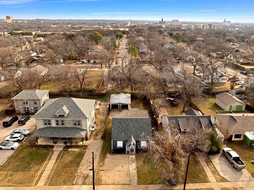 314 Fulton Street Denton, TX 76201 - Photo 23 of 29 an aerial view of a residential houses with city view