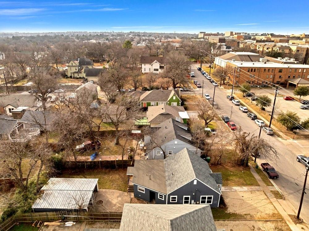 314 Fulton Street Denton, TX 76201 - Photo 24 of 29 an aerial view of residential houses with city view