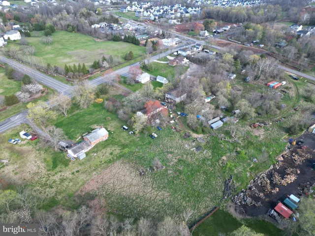 an aerial view of multiple house