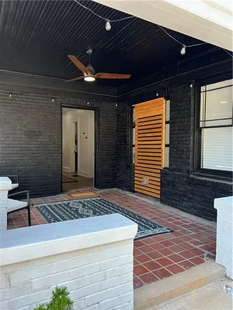 a view of front door of house