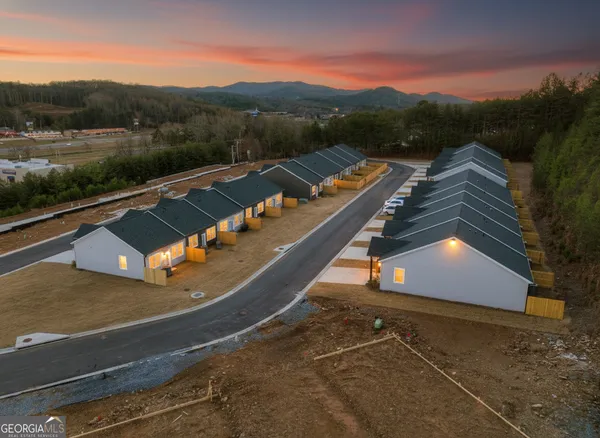 a view of a back yard of the house