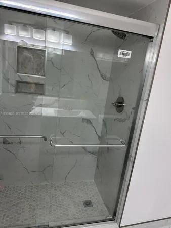 a shower in a bathroom