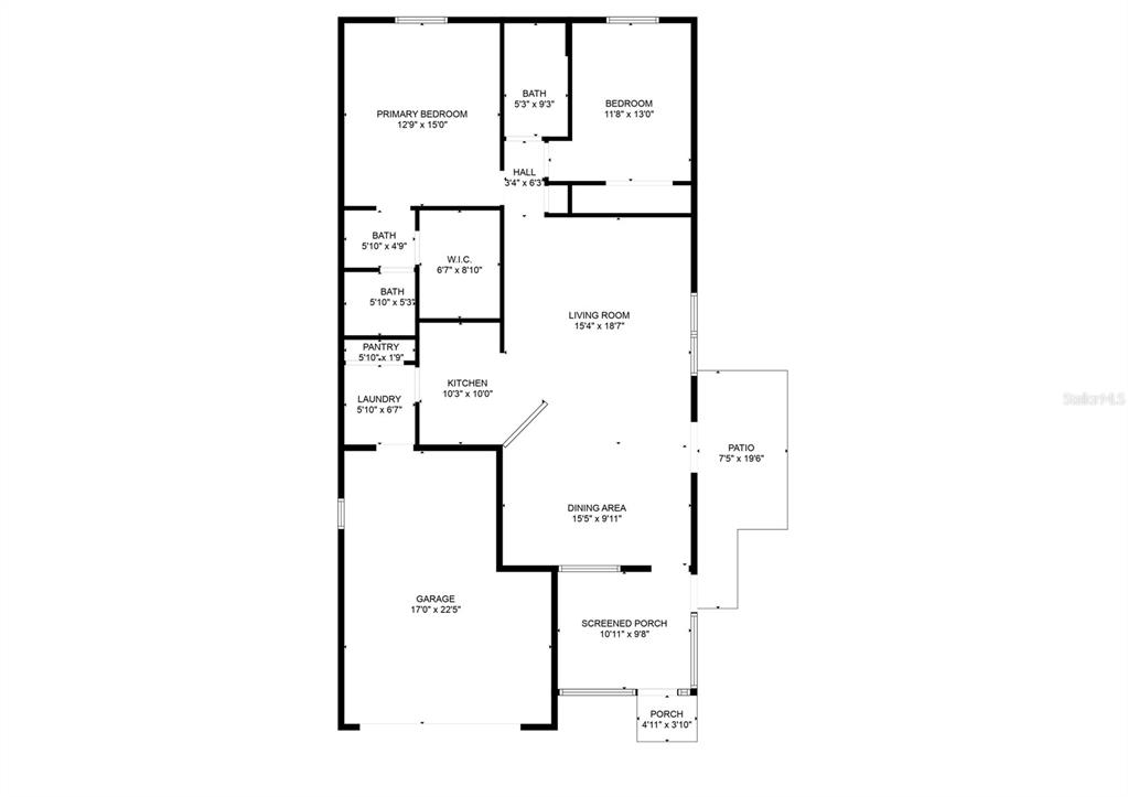 2372 Travis Place The Villages, FL 32162 - Photo 32 of 33 a picture of a floor plan