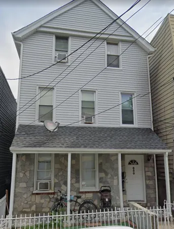a front view of a house with windows