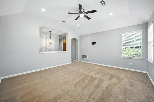 a view of an empty room