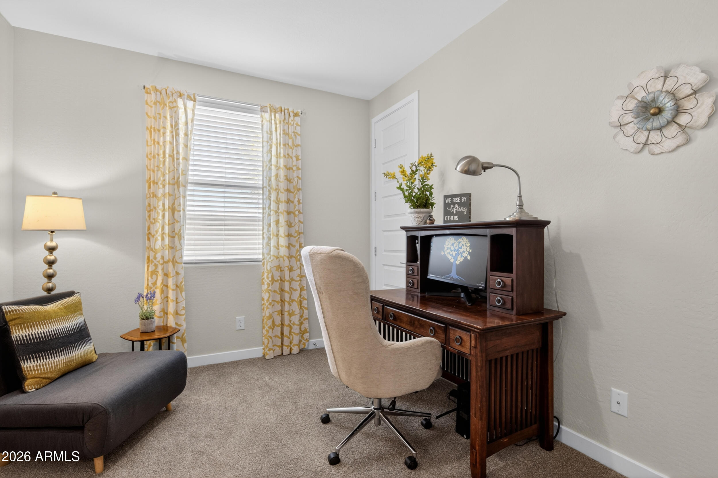 12330 East Soloman Road Gold Canyon, AZ 85118 - Photo 37 of 69 a view of a workspace with furniture and a window