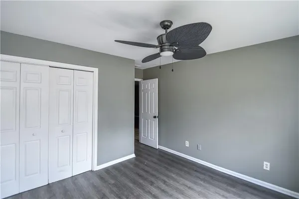 a view of a room with a hallway