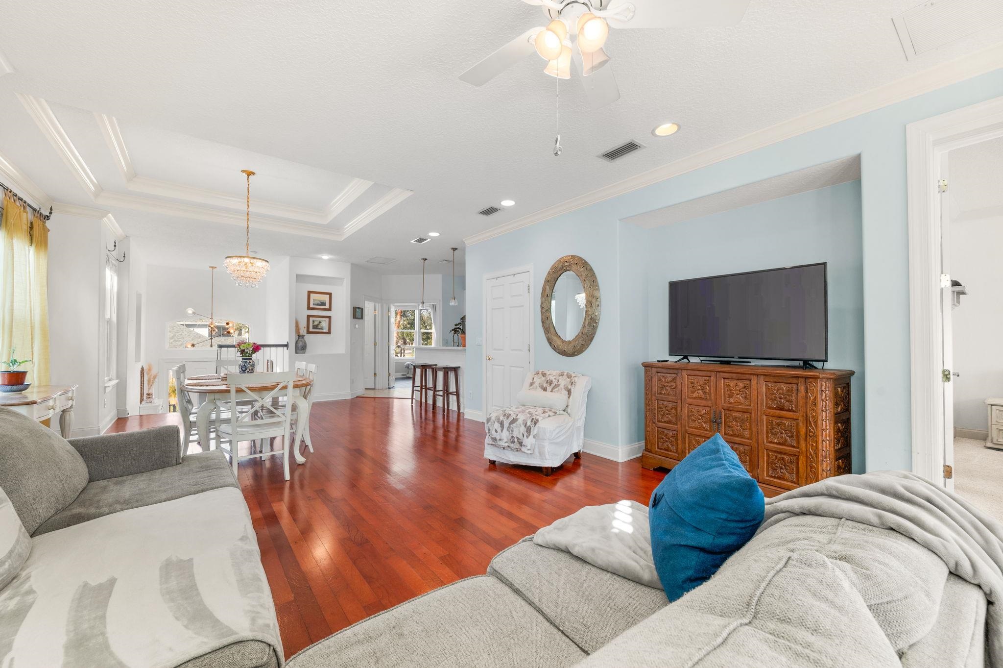 178 Sunset Circle North St. Augustine, FL 32080 - Photo 10 of 45 a living room with furniture and a flat screen tv