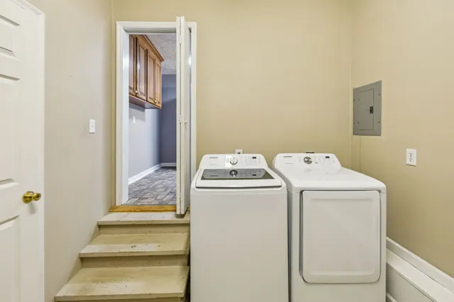 a view of outdoor space with deck and backyard