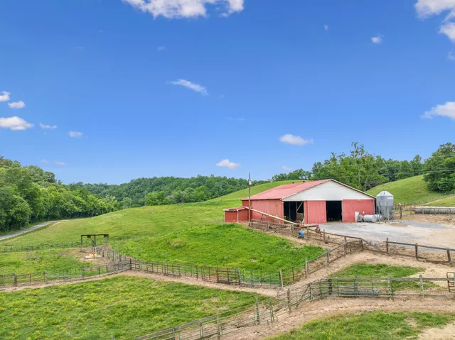 a view of a house with backyard and porch