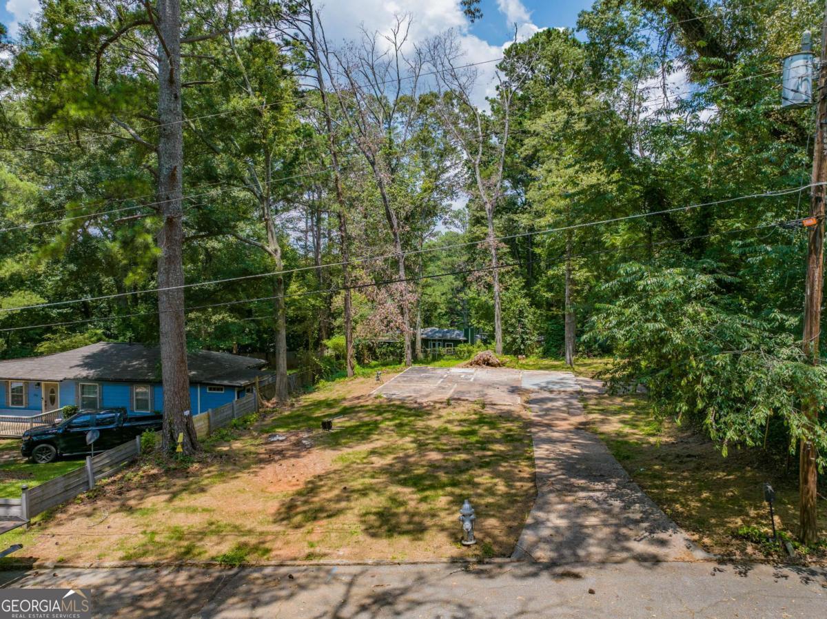 1042 Regis Road Southeast Atlanta, GA 30315 - Photo 1 of 1 a view of a yard with plants and trees