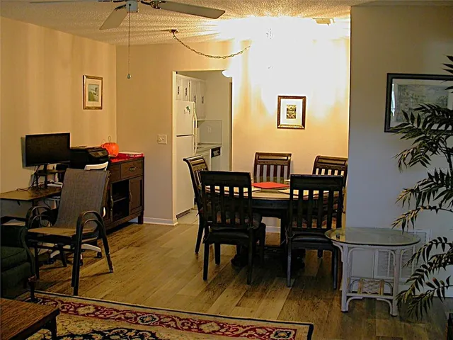a chair and table in a room