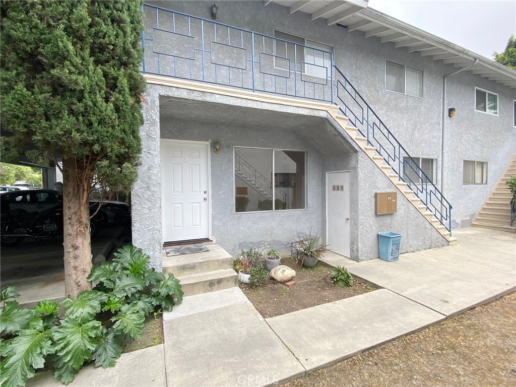 a view of a house with a patio