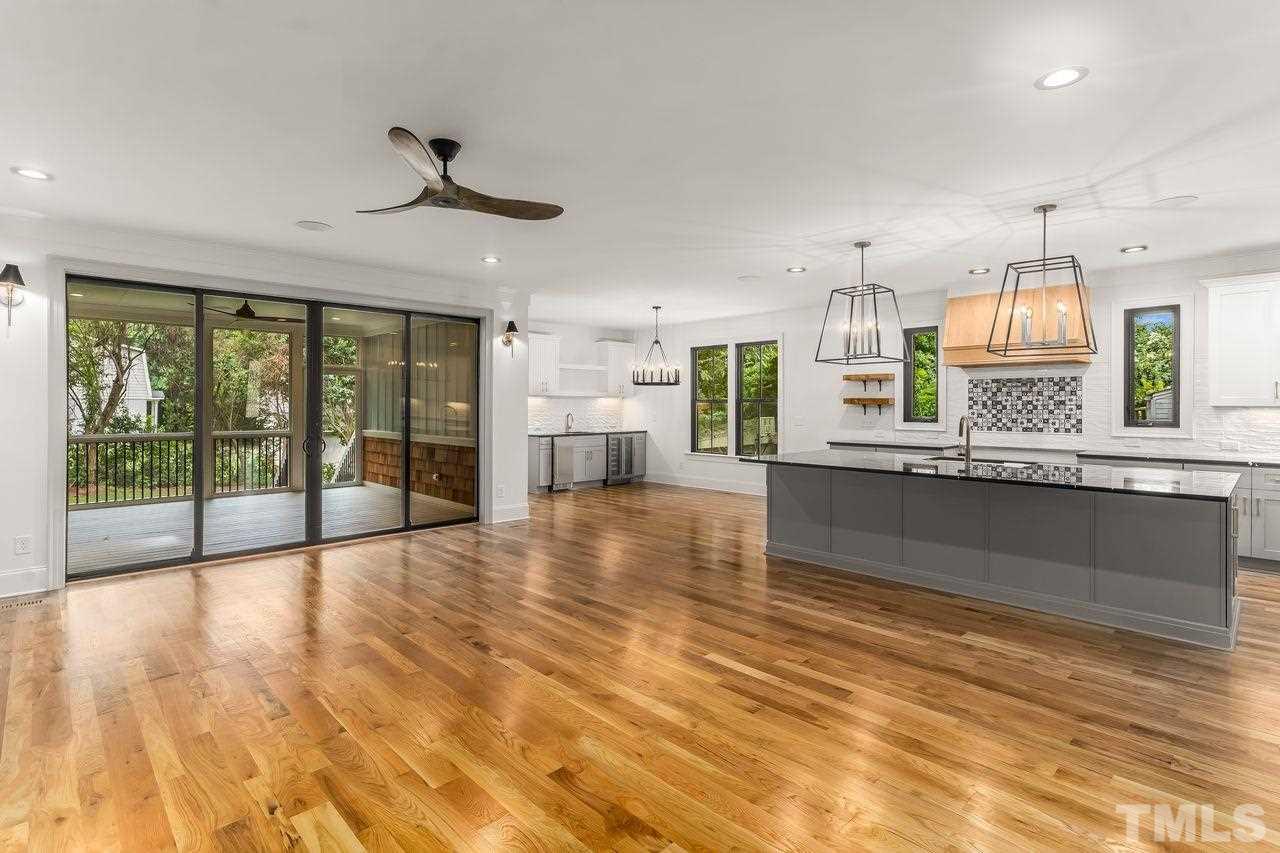 713 Mial Street Raleigh, NC 27608 - Photo 8 of 27 Open Concept Living - Kitchen Island
