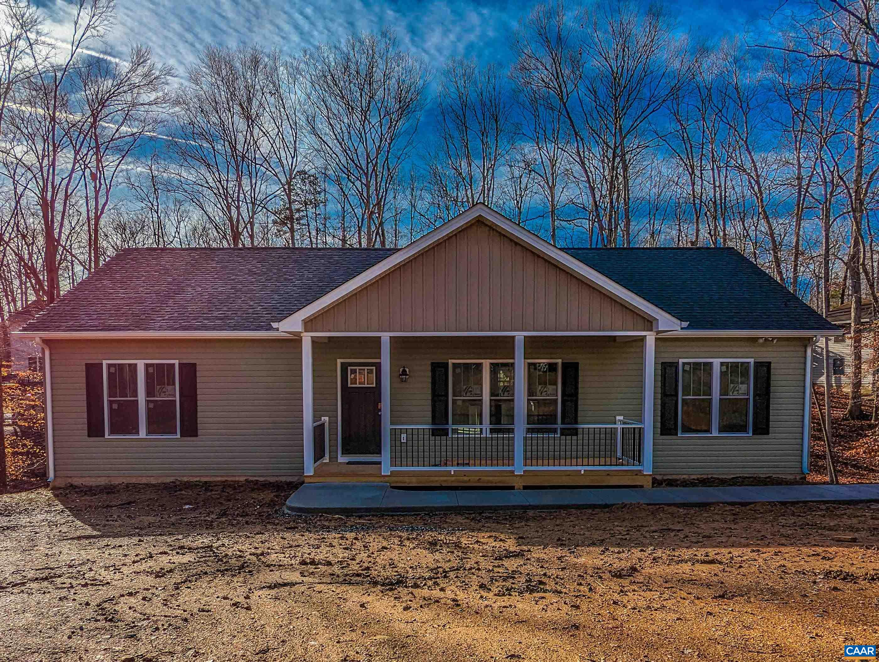 13 Amethyst Road Palmyra, VA 22963 - Photo 1 of 39 a front view of a house with a garden