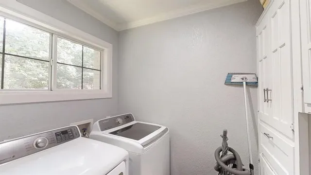 a room with storage and utility