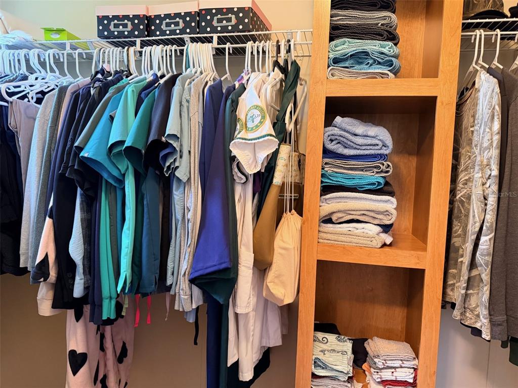 10730 198th Terrace O'Brien, FL 32071 - Photo 17 of 29 a view of walk in closet with clothes and shoes