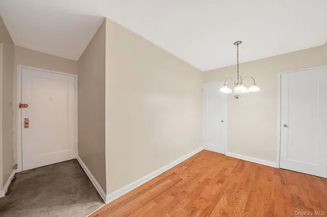 a view of an empty room