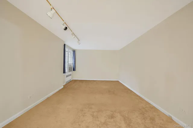 a big room with windows and closet