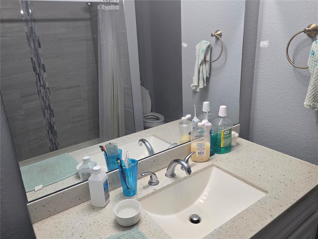 838 Northwest 124th Street Citra, FL 32113 - Photo 25 of 27 a bathroom with a sink and a mirror