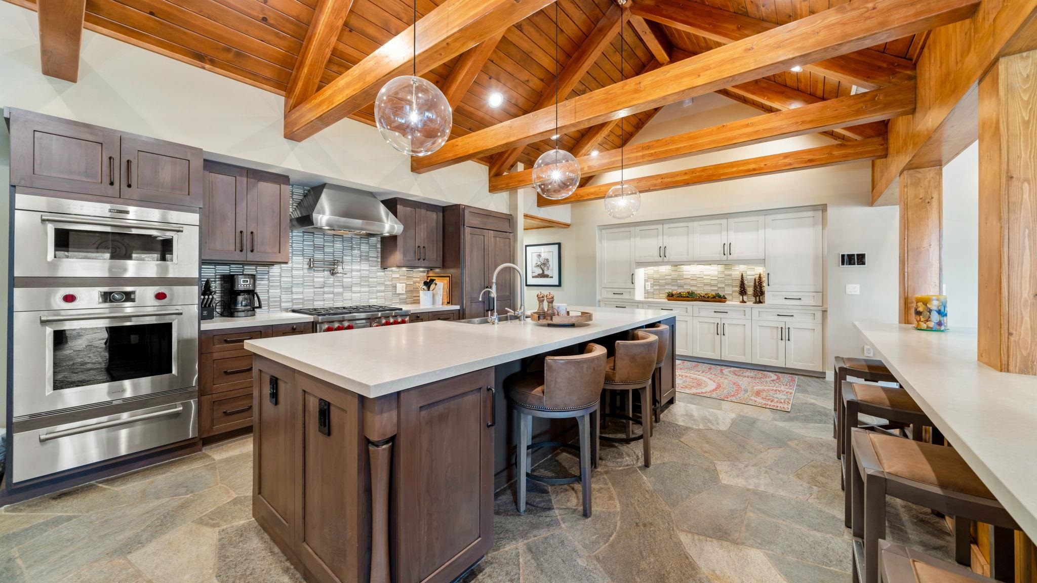 6200 Westside Road Calpine, CA 96124 - Photo 2 of 21 a kitchen with a stove a refrigerator and a microwave