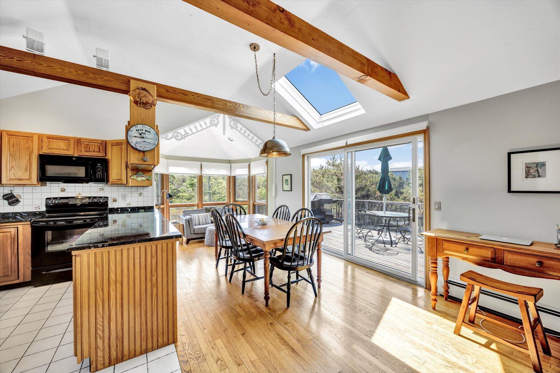 3 Amber Way Truro, MA 02666 - Photo 21 of 43 a view of a dining room with furniture window and wooden floor