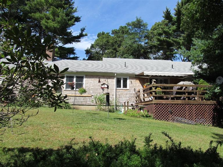 37 Valley Brook Road Centerville, MA 02632 - Photo 20 of 26 an aerial view of a house with swimming pool and garden