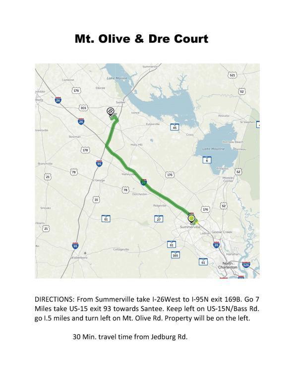 2 Mt Olive Road Santee, SC 29142 - Photo 6 of 6 Directions