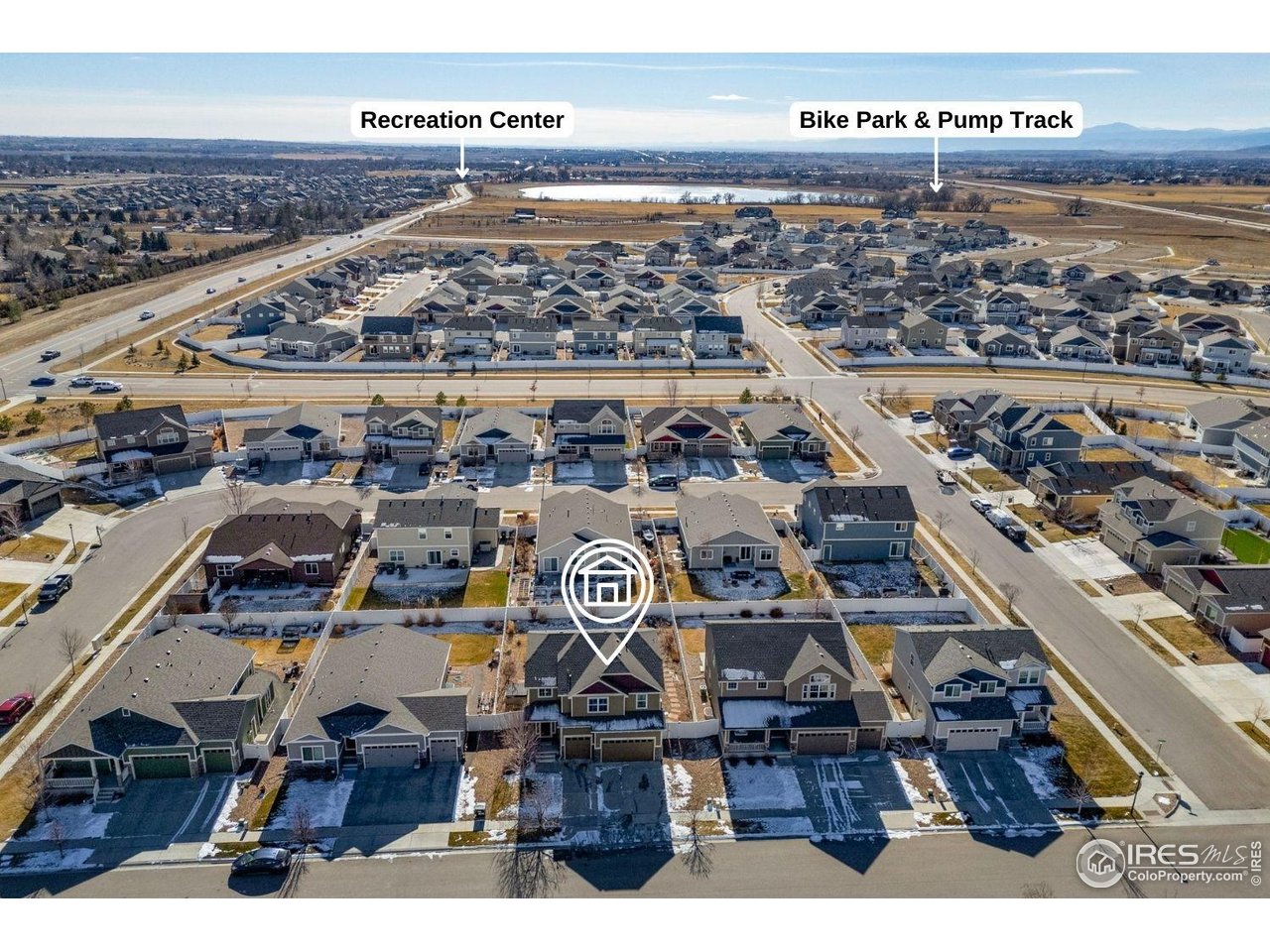 1223 Chilcott Street Berthoud, CO 80513 - Photo 37 of 38 Looking south, near the Recreation Center, Bike Park & Pump Track