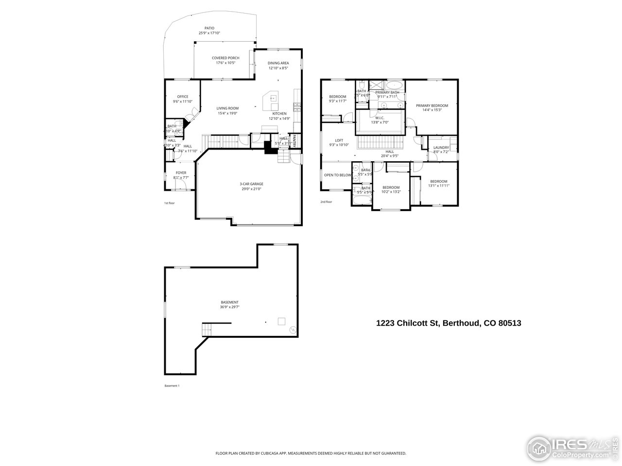 1223 Chilcott Street Berthoud, CO 80513 - Photo 38 of 38 Floor Plan