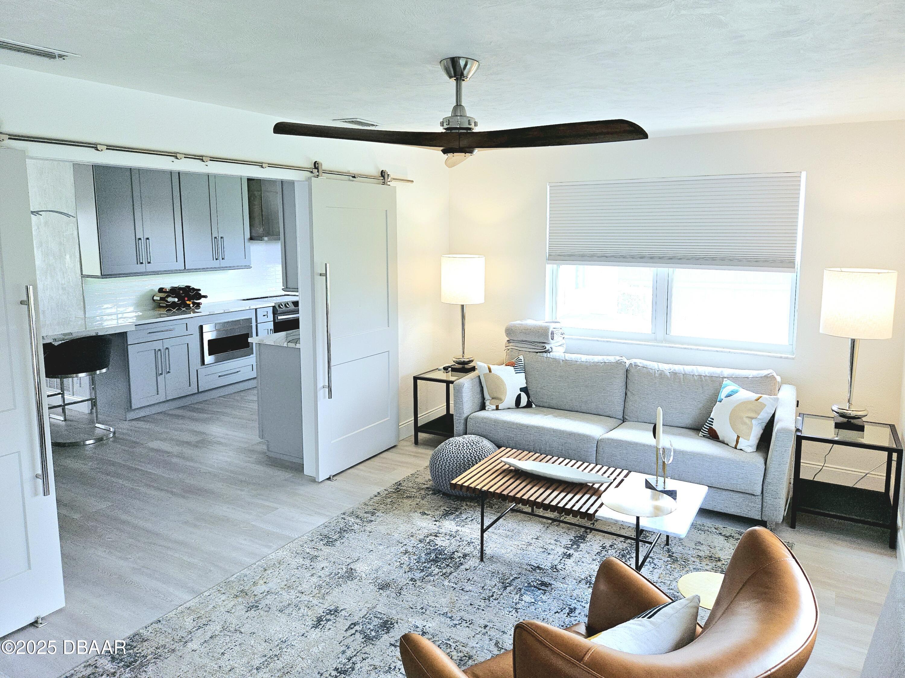 13 Sunrise Avenue Ormond Beach, FL 32176 - Photo 17 of 52 a living room with furniture and a window