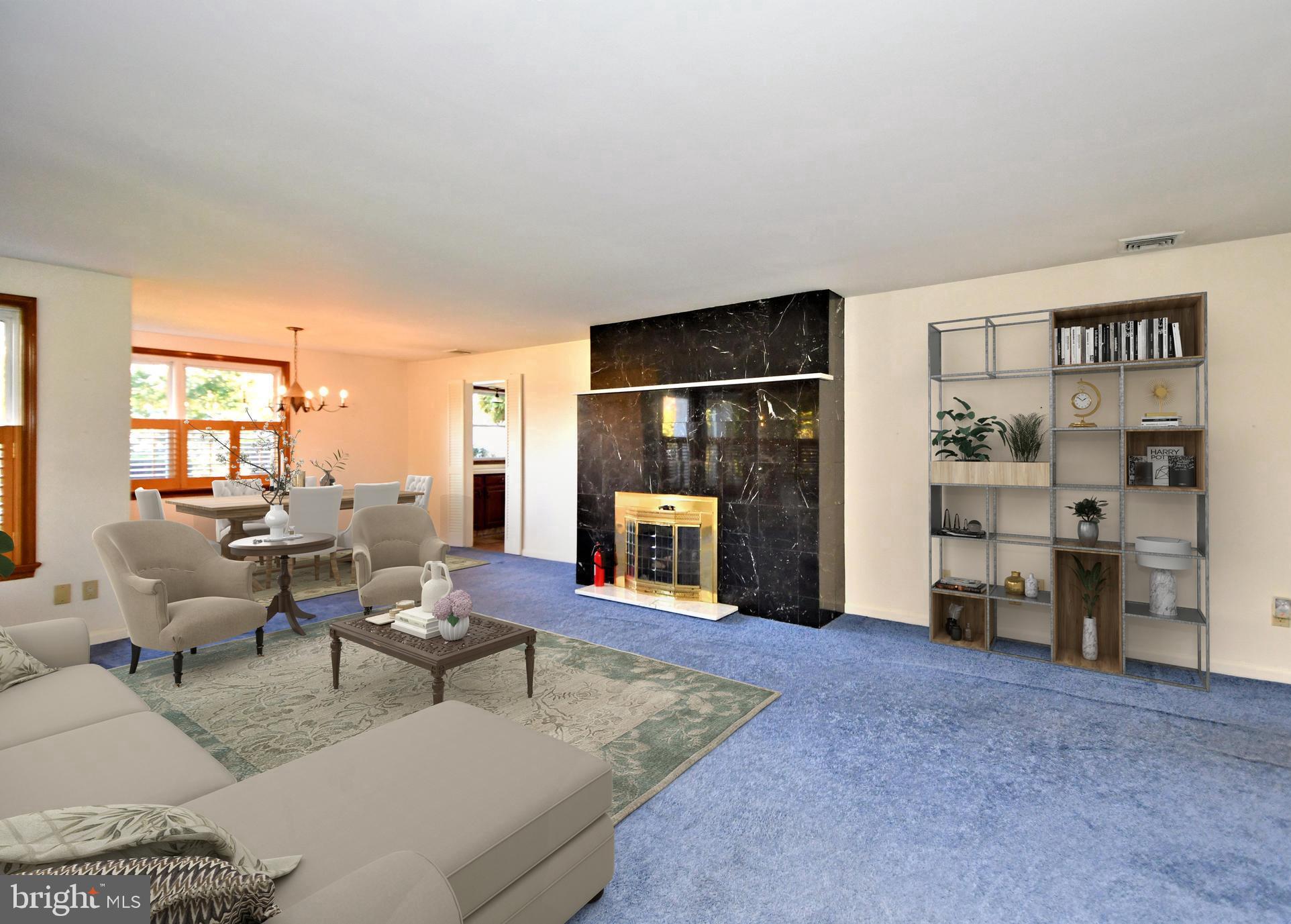 1006 East Heather Road Oreland, PA 19075 - Photo 6 of 42 Virtually staged living/dining room