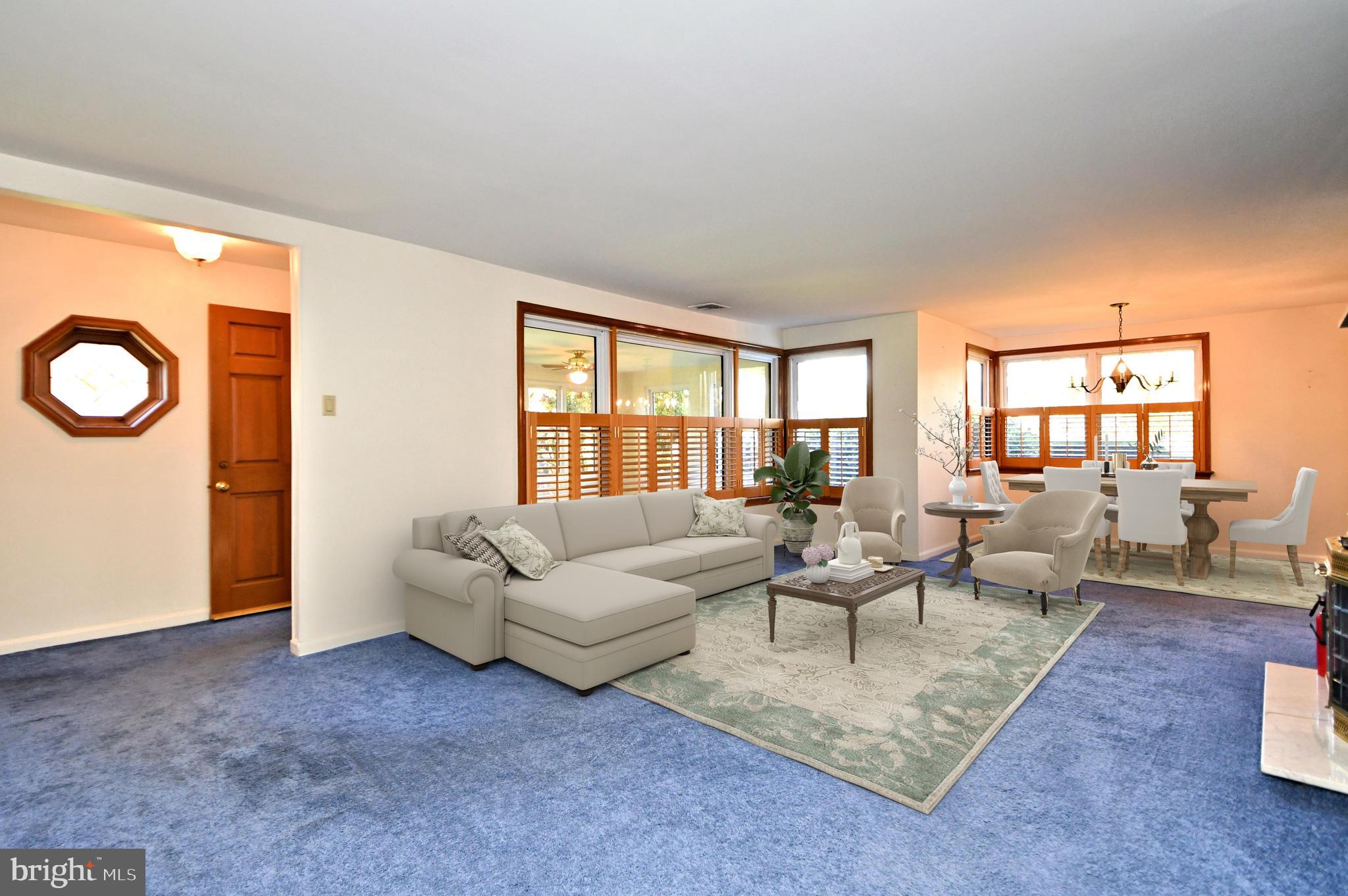 1006 East Heather Road Oreland, PA 19075 - Photo 8 of 42 Virtually staged living/dining room