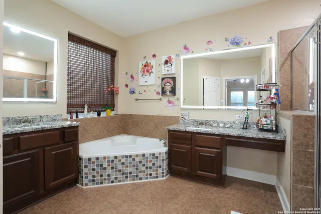 a bedroom with a bed and a bookshelf