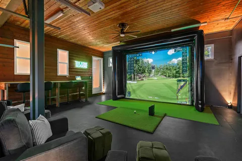 a view of an outdoor sitting space