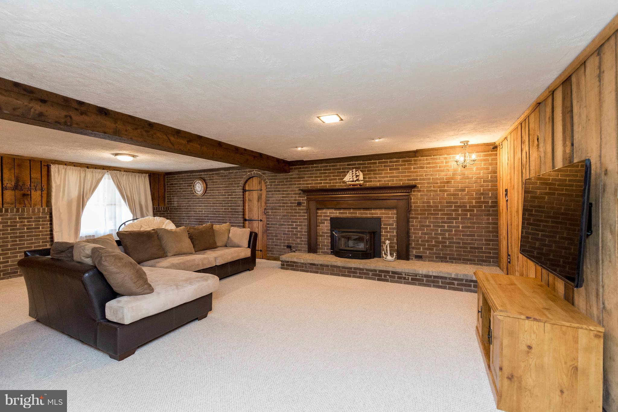 2156 Bollinger Mill Road Finksburg, MD 21048 - Photo 28 of 30 Basement Recreation Room with Fireplace
