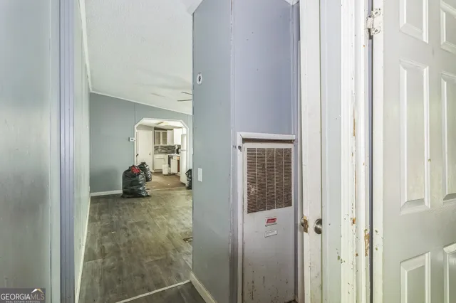 a view of a livingroom with couch