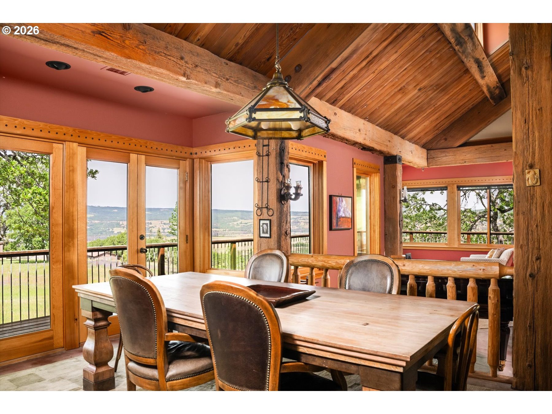 1945 Cynthia Way Mosier, OR 97040 - Photo 17 of 48 a view of a dining room with furniture window and outside view
