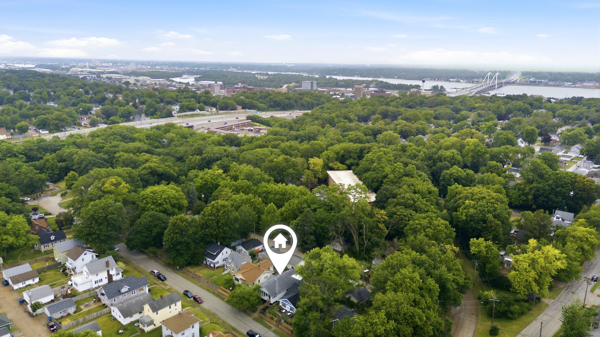 2431 14th Avenue Moline, IL 61265 - Photo 34 of 37 an aerial view of a house with a yard