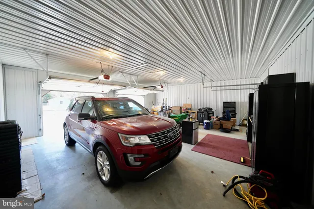 a car parked in front of a house