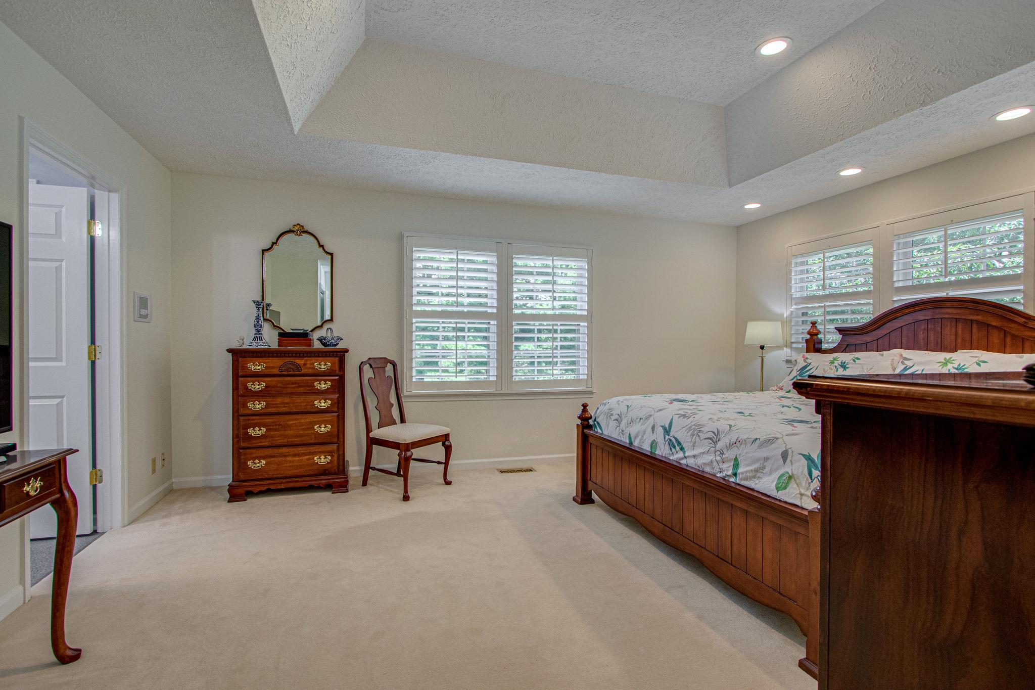 5214 Rustic Way Old Hickory, TN 37138 - Photo 14 of 30 The large master bedroom has trey ceiling and plantation shutters.