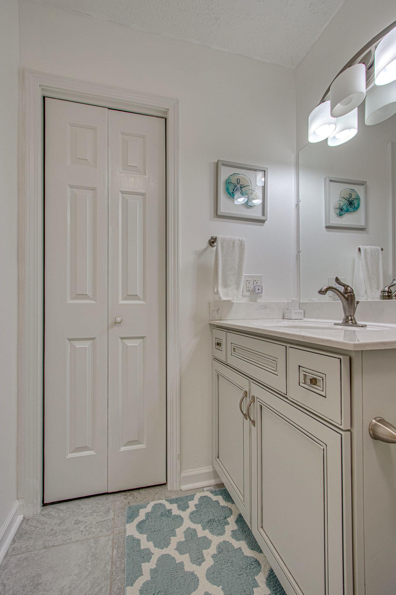 5214 Rustic Way Old Hickory, TN 37138 - Photo 23 of 30 Hall bath was updated in 2017! Linen closet in hall bath provides plenty of storage.
