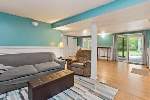 a view of a living room